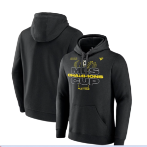 Men's Columbus Crew Fanatics Branded Black 2023 MLS Cup Champions Locker Room Pullover Hoodie
