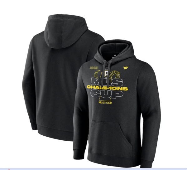 Men's Columbus Crew Fanatics Branded Black 2023 MLS Cup Champions Locker Room Pullover Hoodie