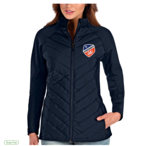 Women's FC Cincinnati Antigua Navy Altitude Full-Zip Jacket