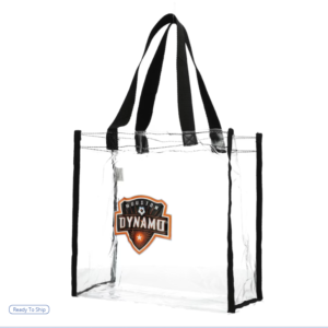 Women's Houston Dynamo FOCO Clear Reusable Bag