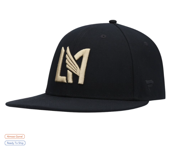 LAFC  Branded Black Core Fitted Hat