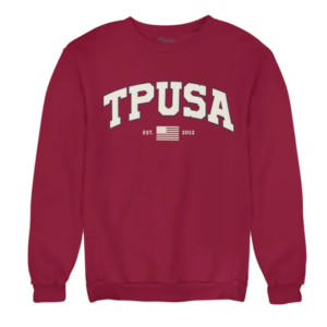 TPUSA Collegiate Crewneck - Maroon