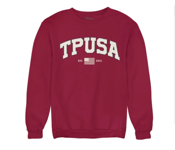 TPUSA Collegiate Crewneck - Maroon